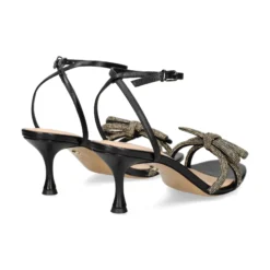 LOLA CRUZ Sandalias con tacón de Mujer 250Z13BK NEGRO
