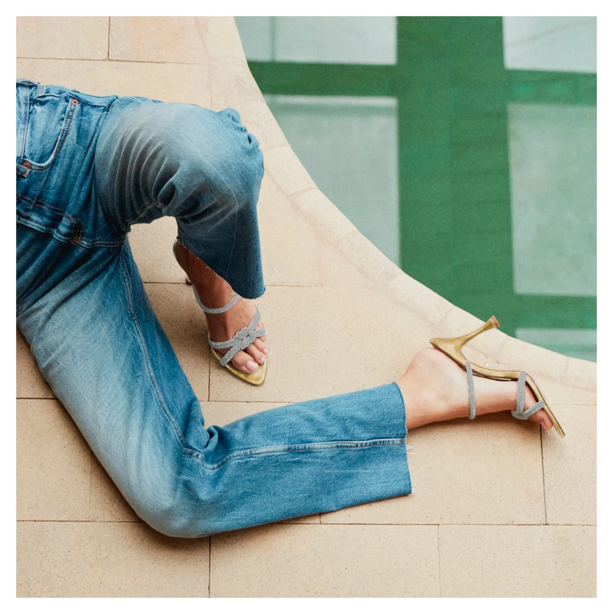 LOLA CRUZ Sandalias con tacón de Mujer 263Z19BK ORO