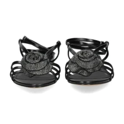 LOLA CRUZ Sandalias planas de Mujer 057Z13BK NEGRO