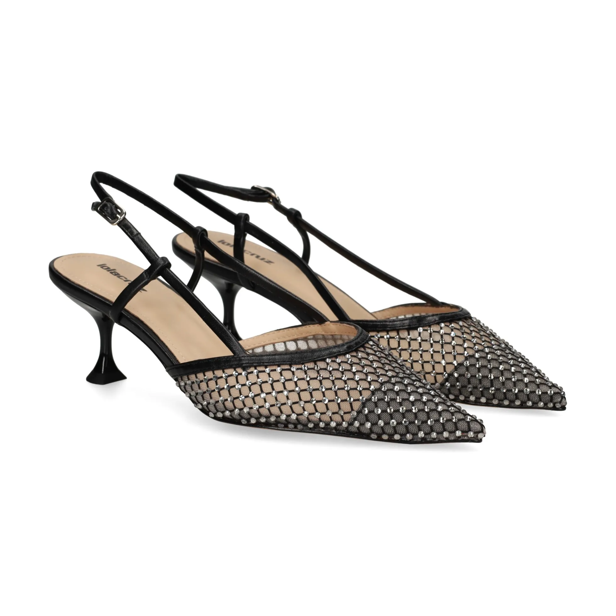 LOLA CRUZ Zapatos de tacón medio de Mujer 188Z13BK NEGRO
