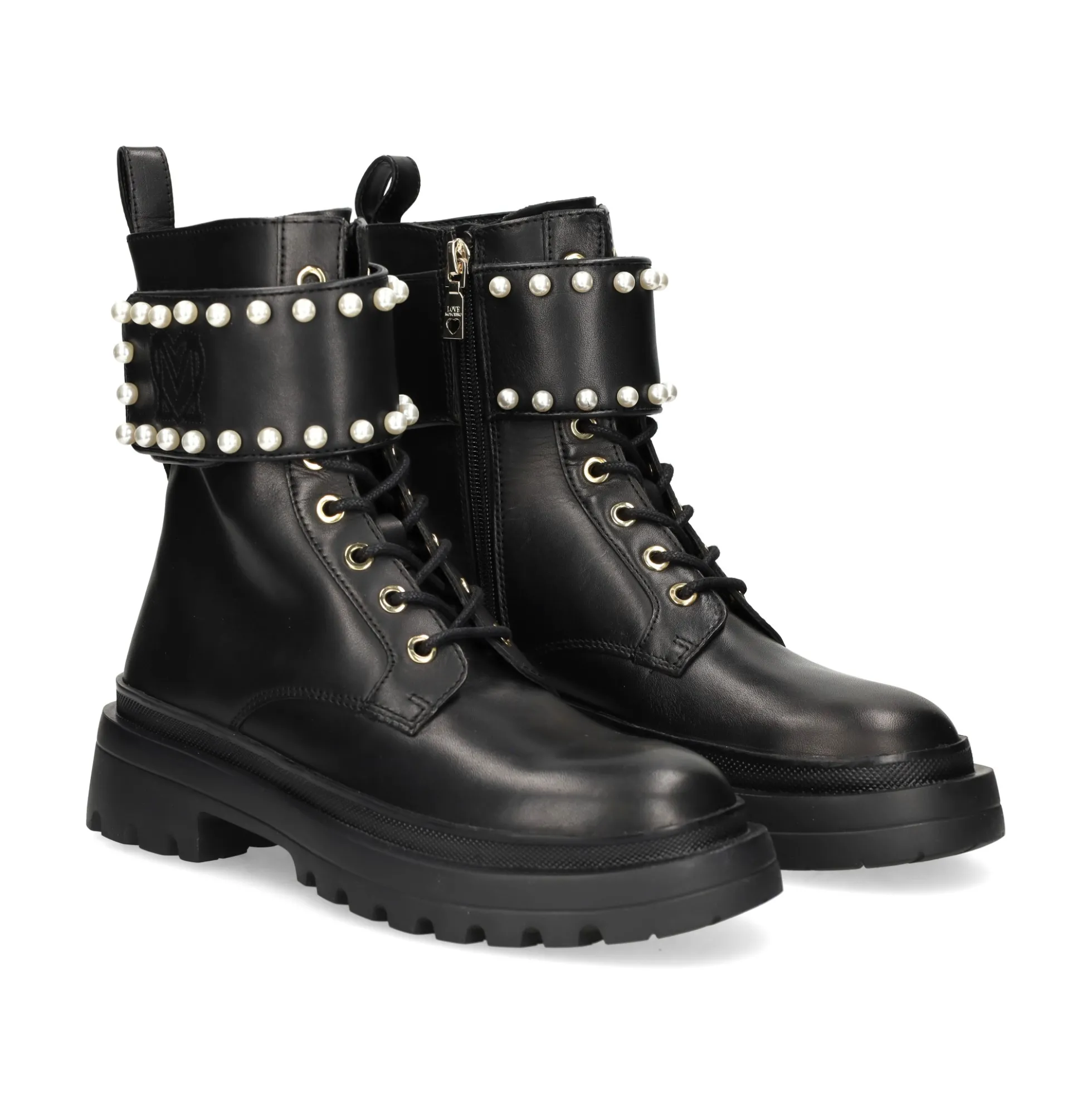 LOVE MOSCHINO Botines planos de Mujer JA24235G0L 000 NEGRO