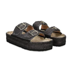 LOVE MOSCHINO Sandalias con plataforma de Mujer JA28393G0M 000 NEGRO