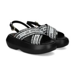 LOVE MOSCHINO Sandalias con plataforma de Mujer JA16207I0M 00A BLACK-WHITE