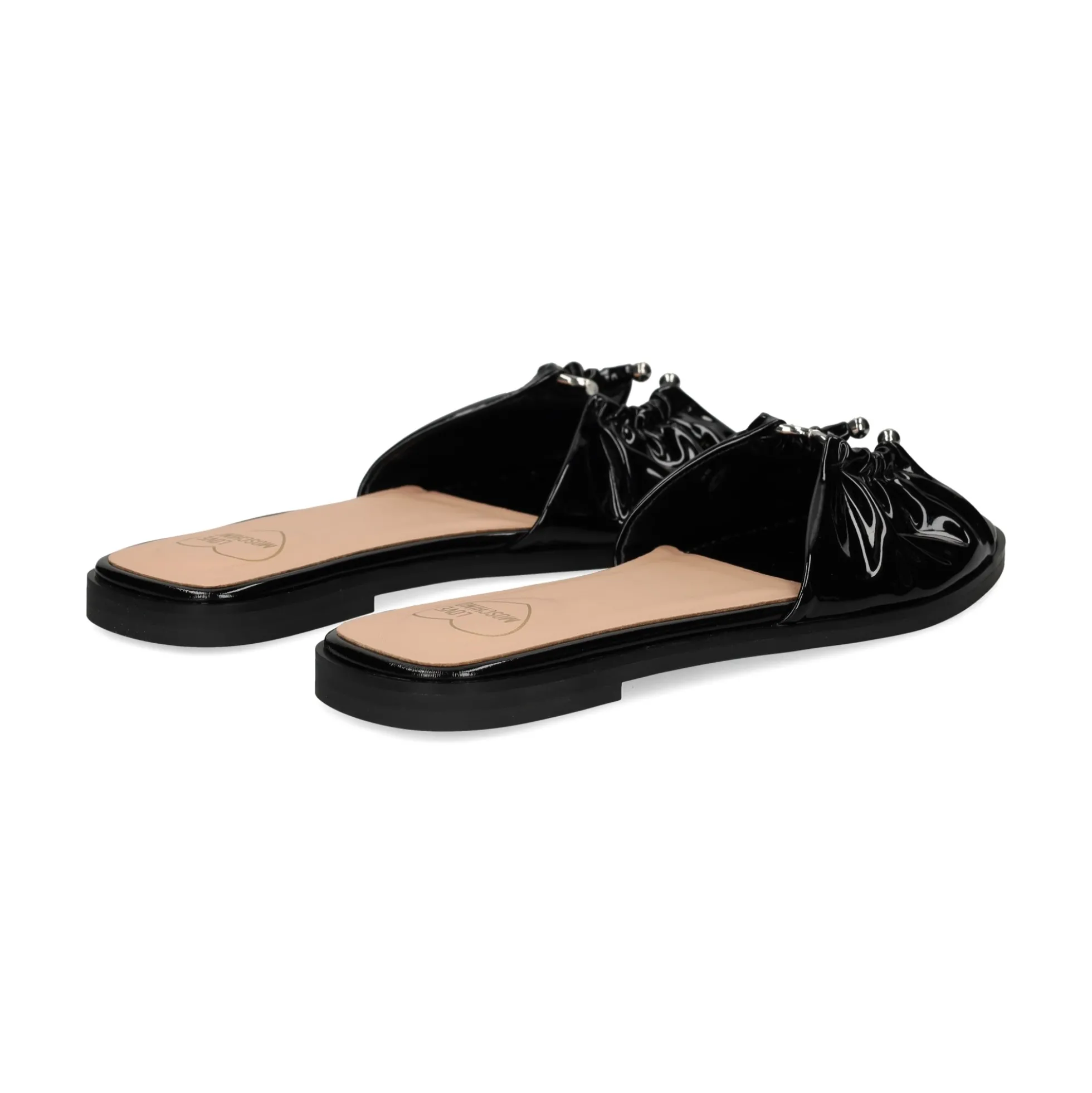LOVE MOSCHINO Sandalias planas de Mujer JA28142G0M 000 NEGRO