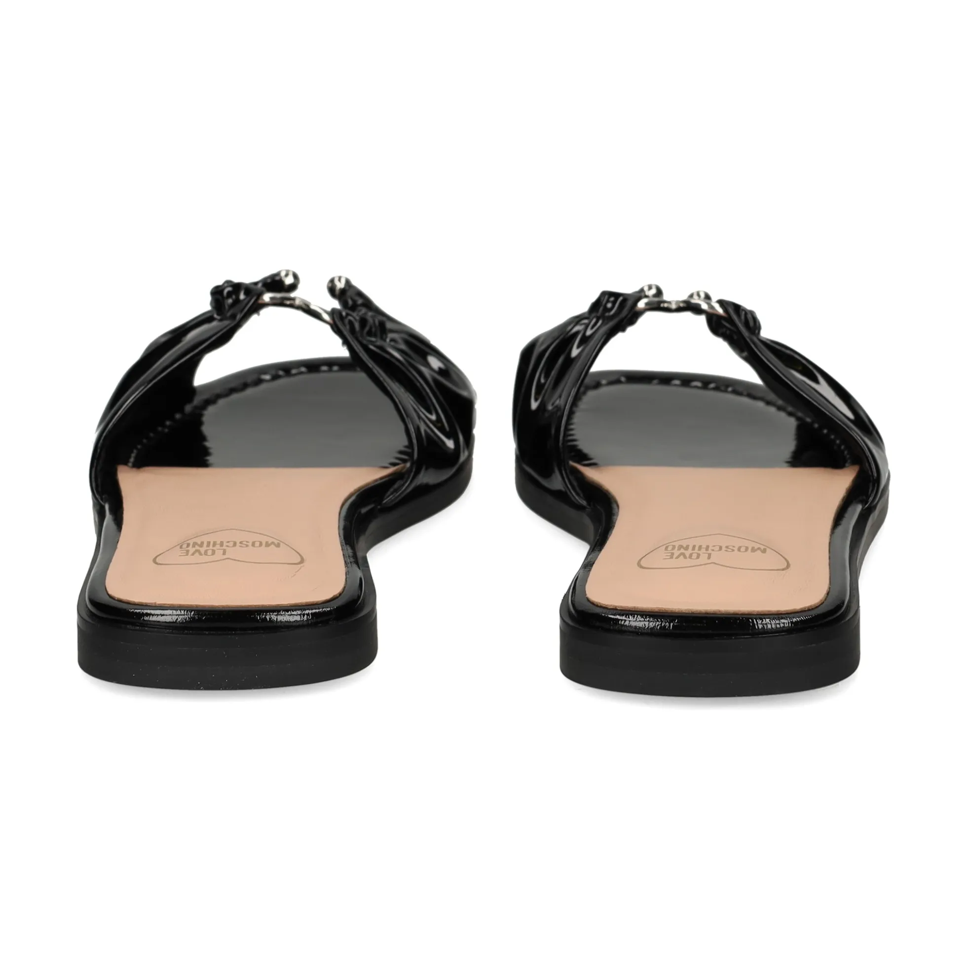 LOVE MOSCHINO Sandalias planas de Mujer JA28142G0M 000 NEGRO