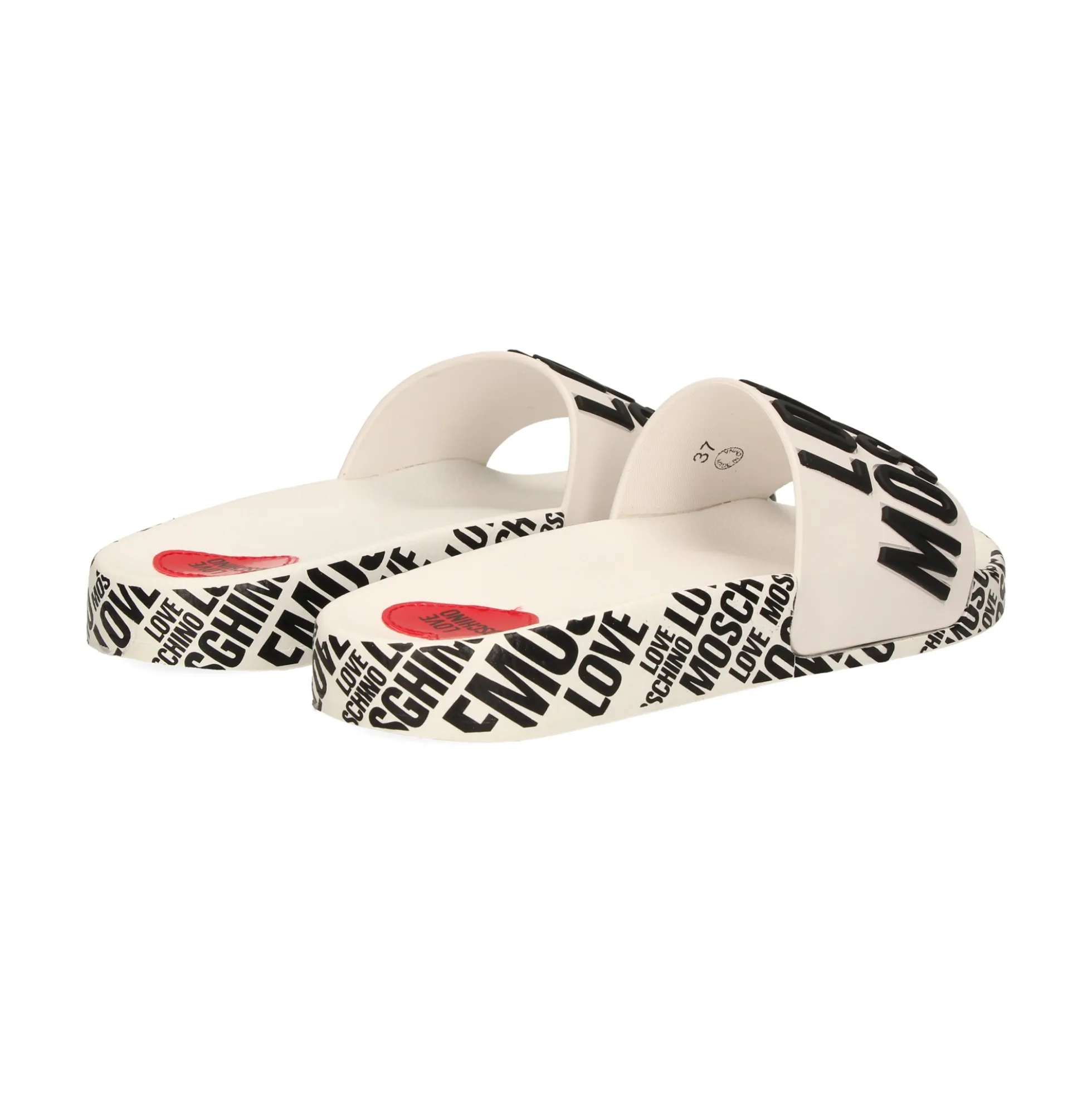 LOVE MOSCHINO Sandalias planas de Mujer JA28112G1G 100 BLANCO
