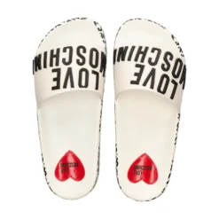 LOVE MOSCHINO Sandalias planas de Mujer JA28112G1G 100 BLANCO