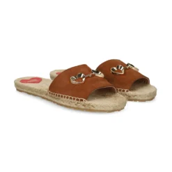 LOVE MOSCHINO Sandalias planas de Mujer JA28371G0O 200 CUERO