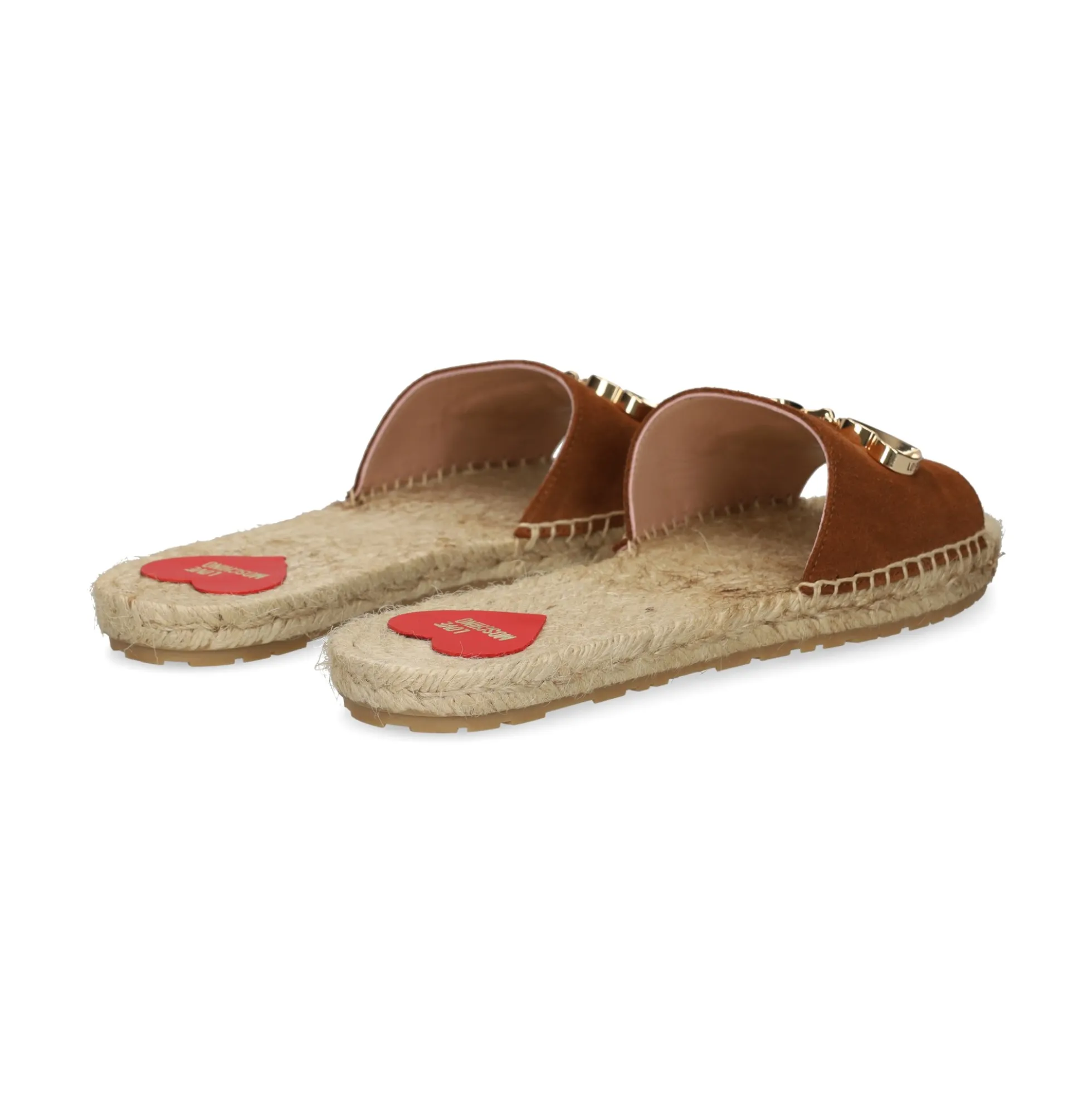 LOVE MOSCHINO Sandalias planas de Mujer JA28371G0O 200 CUERO
