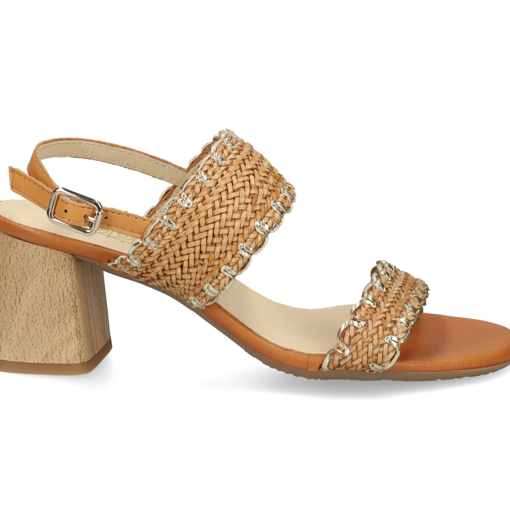 LÓPEZ Sandalias con plataforma de Mujer 24628 CAMEL
