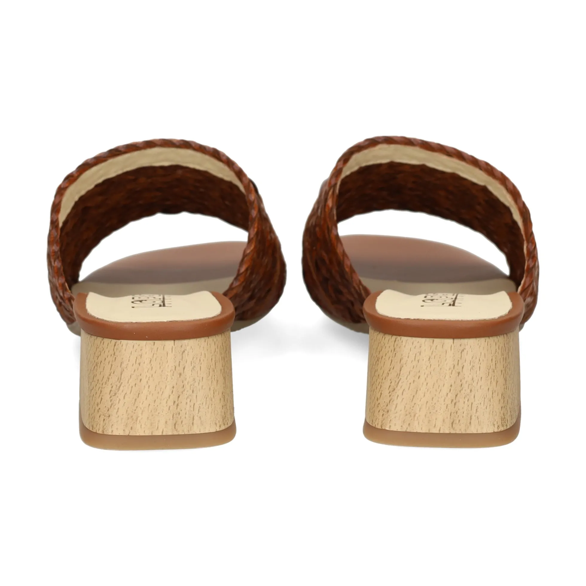 LÓPEZ Sandalias con tacón de Mujer 24524 TABACO
