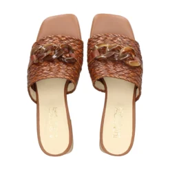 LÓPEZ Sandalias con tacón de Mujer 24524 TABACO