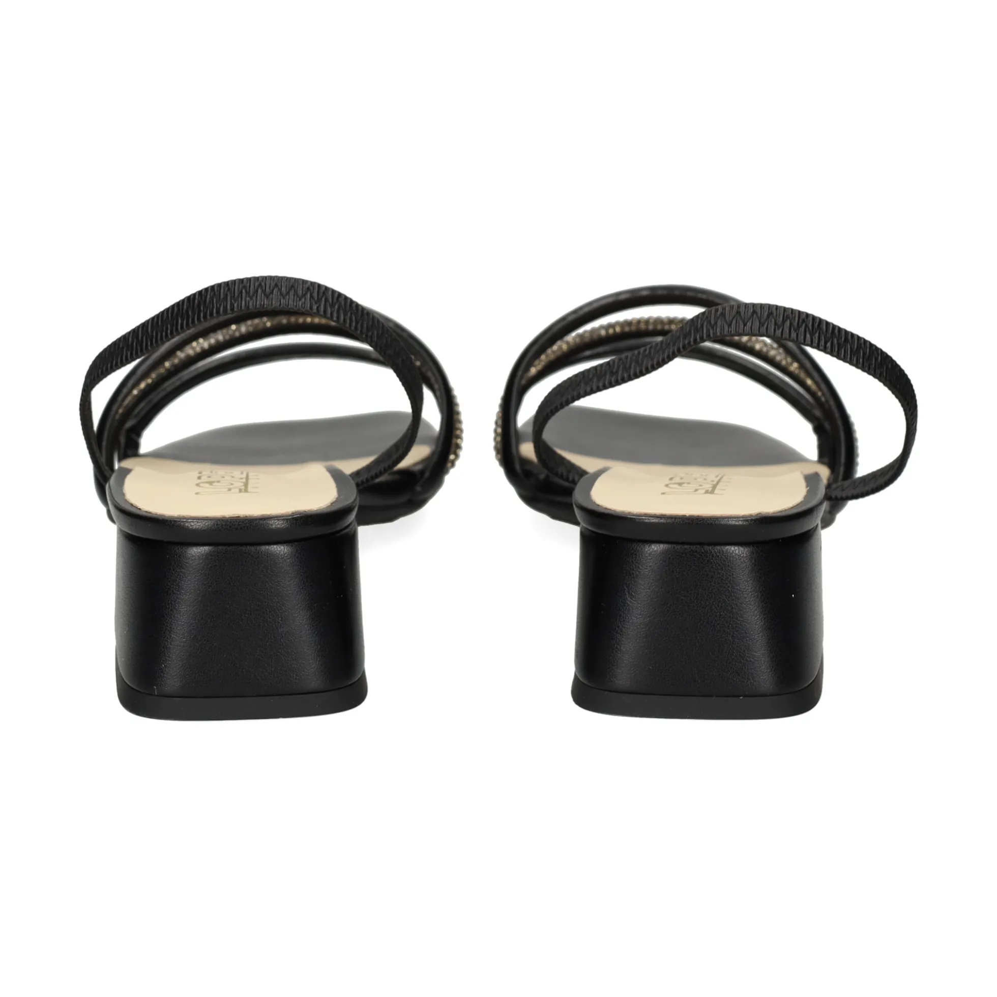 LÓPEZ Sandalias con tacón de Mujer 24529 NEGRO