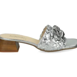 LÓPEZ Sandalias con tacón de Mujer 24521 SILVER