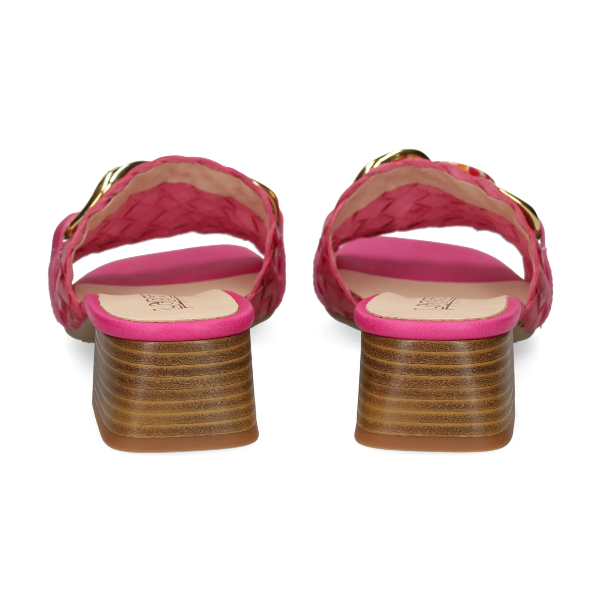 LÓPEZ Sandalias con tacón de Mujer 23425 604 FUXIA