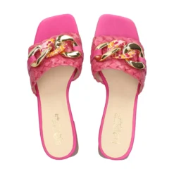 LÓPEZ Sandalias con tacón de Mujer 23425 604 FUXIA