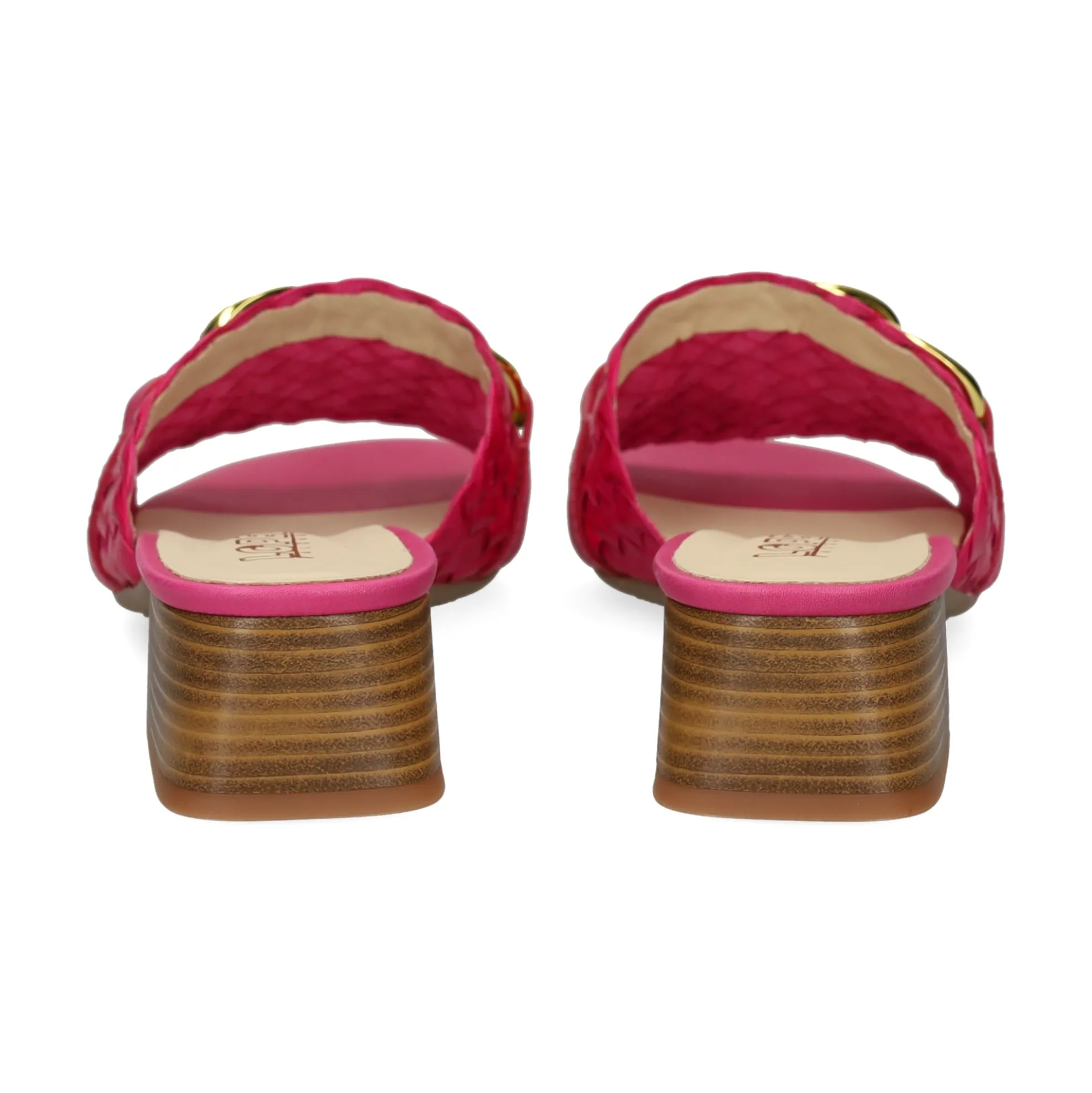 LÓPEZ Sandalias con tacón de Mujer 24521 604 FUXIA