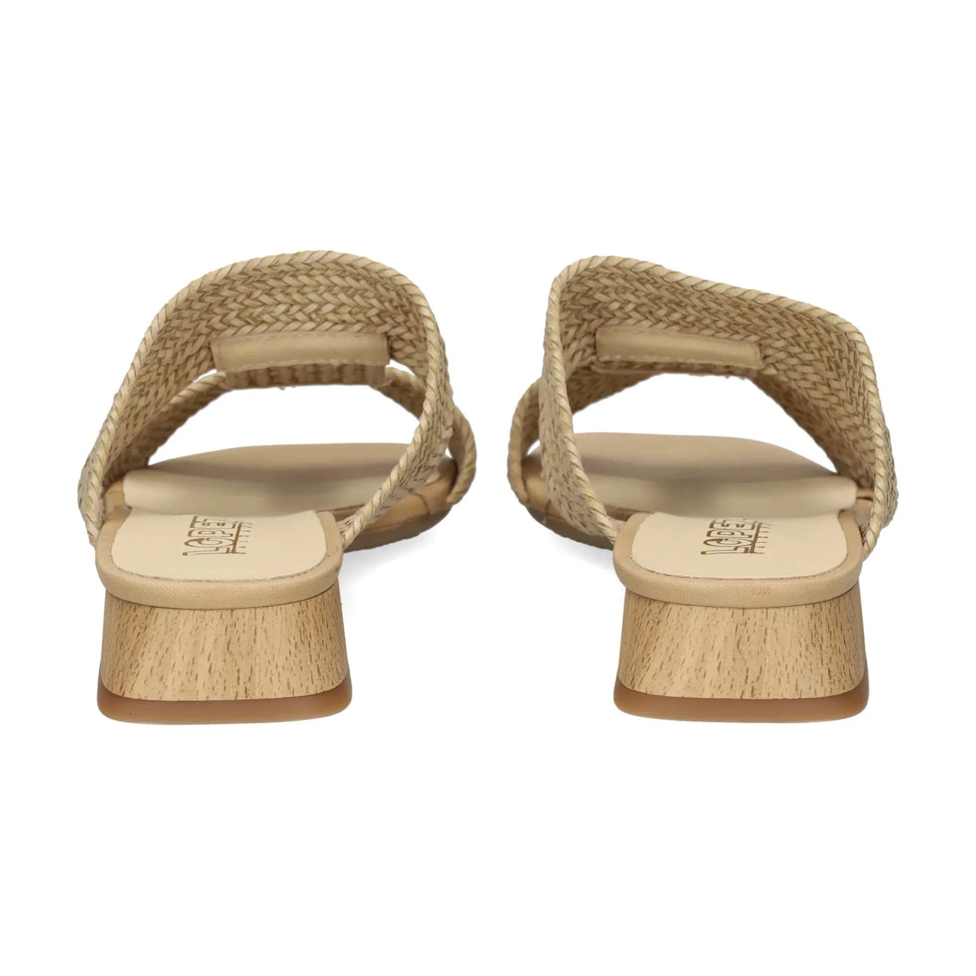 LÓPEZ Sandalias planas de Mujer 23028 ARENA