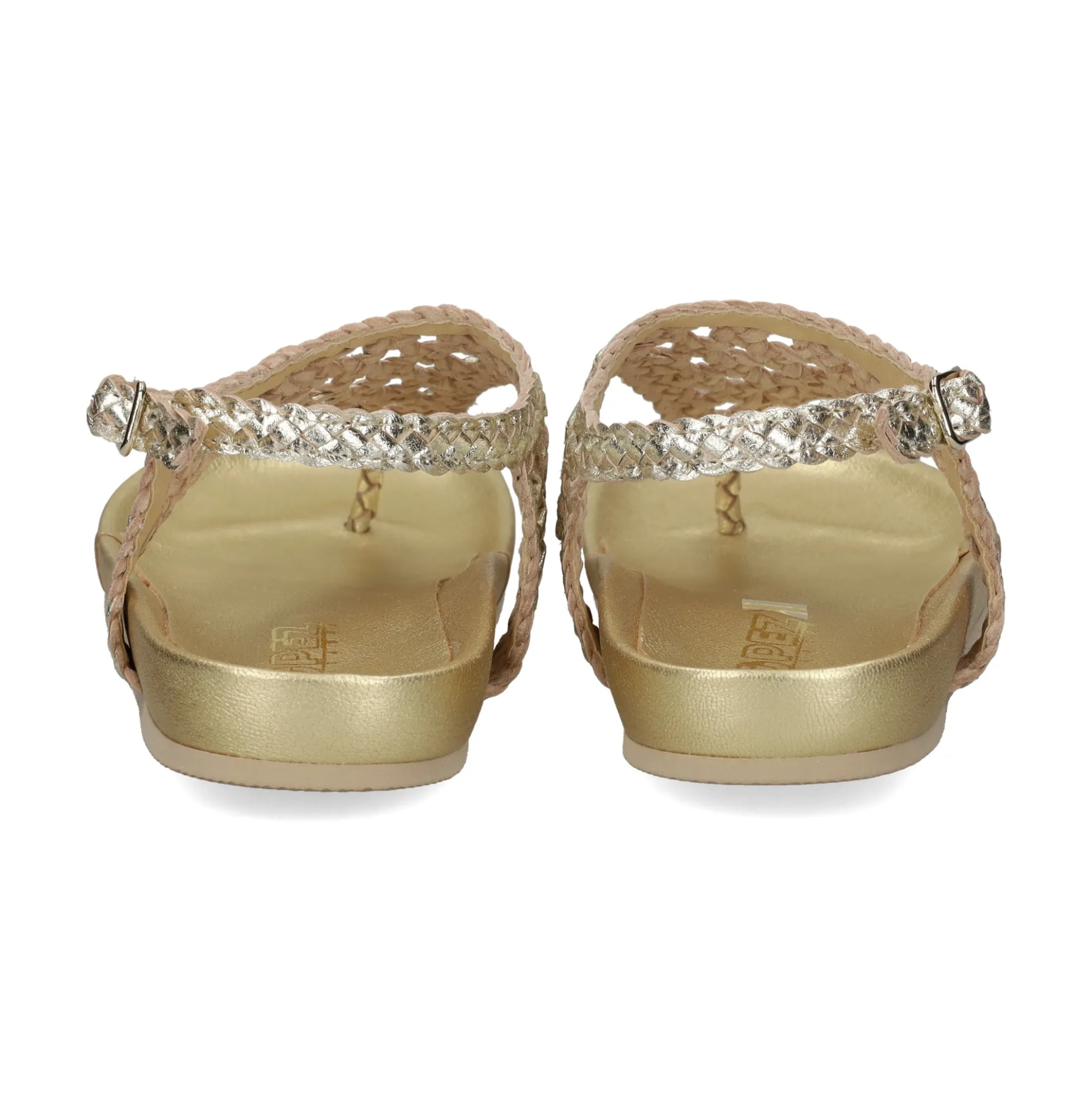 LÓPEZ Sandalias planas de Mujer 24740 PLATINO