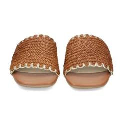 LÓPEZ Sandalias planas de Mujer 24505 TABACO