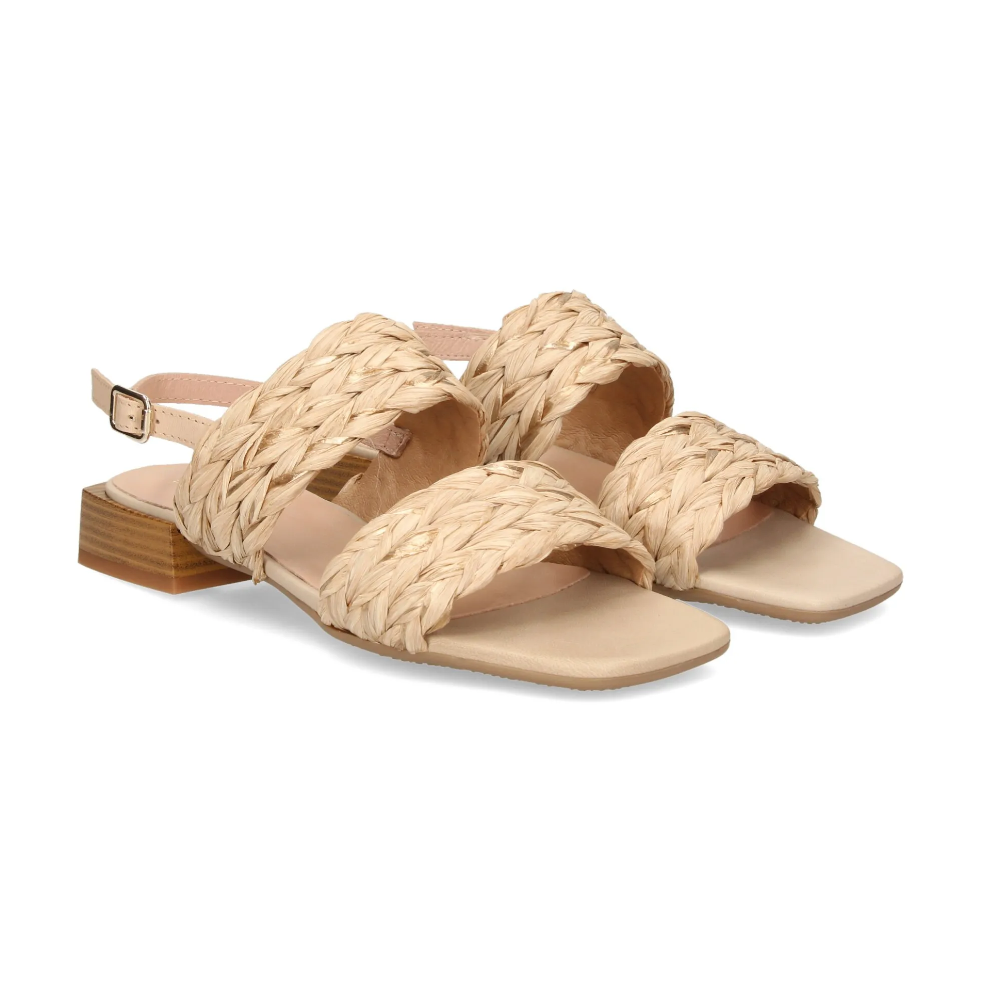 LÓPEZ Sandalias planas de Mujer 22677 NATURAL