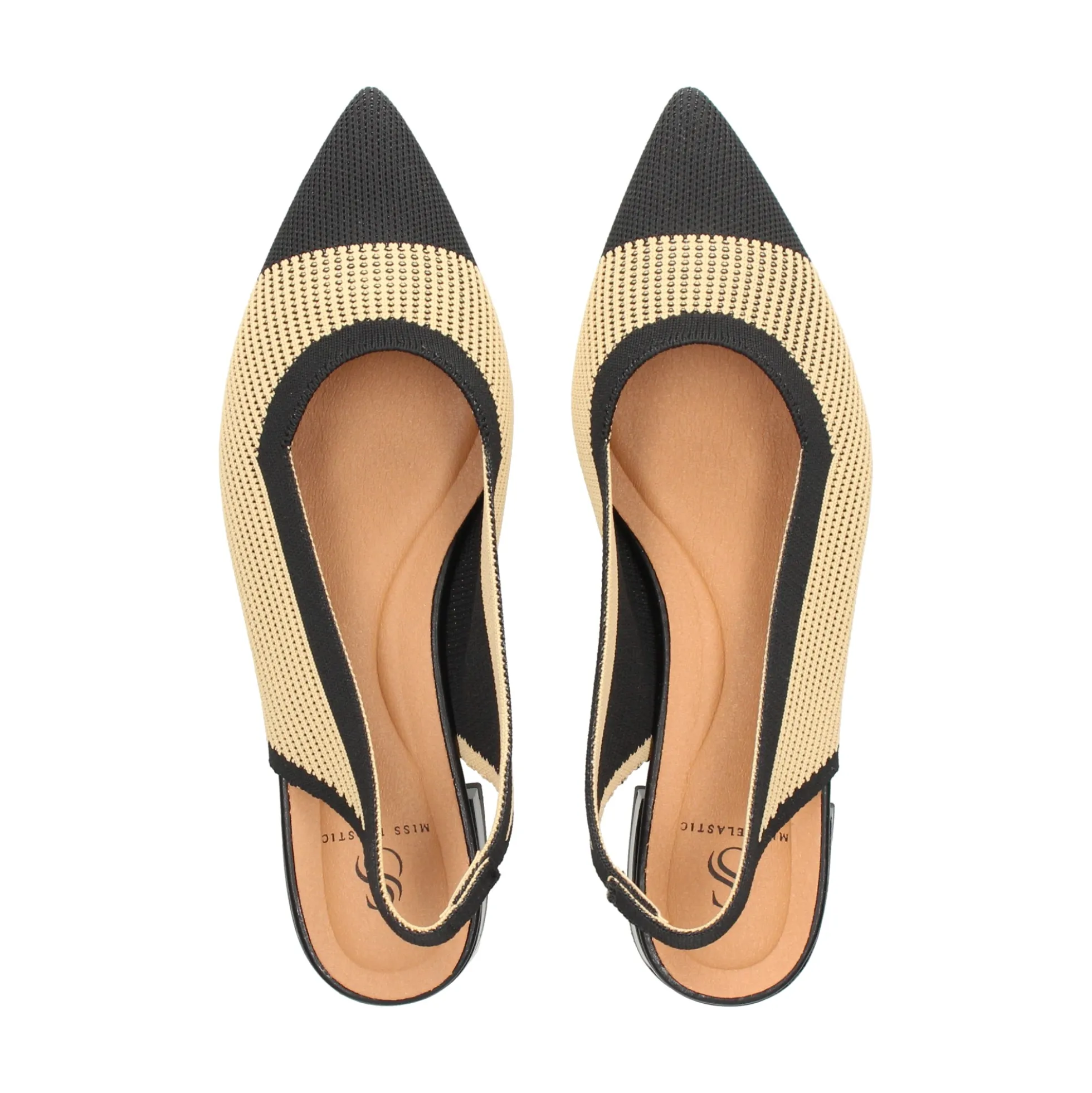 MISS ELASTIC Bailarinas de Mujer 76411 72 CAMEL-NEGRO