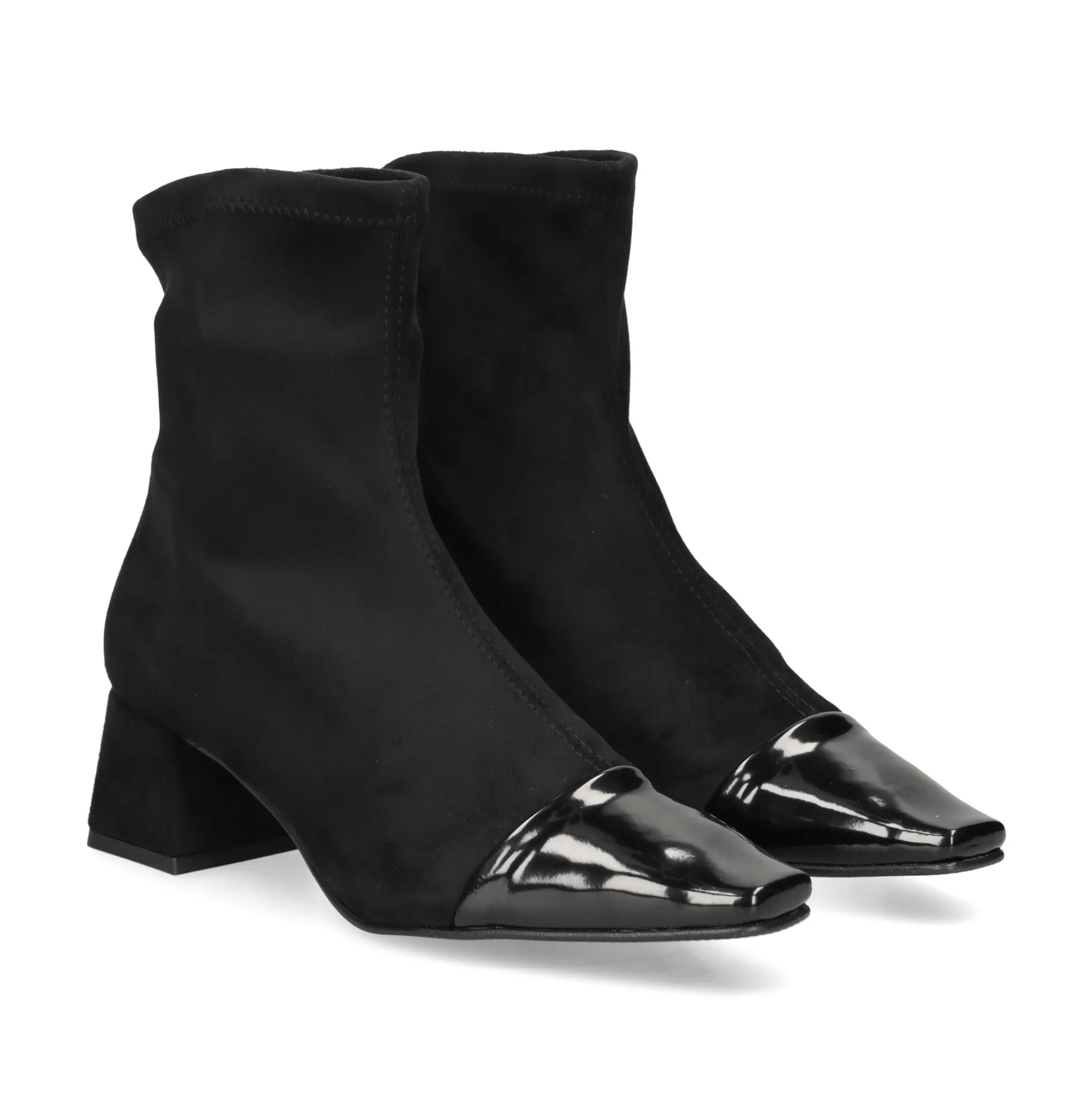 MISS ELASTIC Botines con tacón de Mujer 76152 55 NEGRO /NEGRO