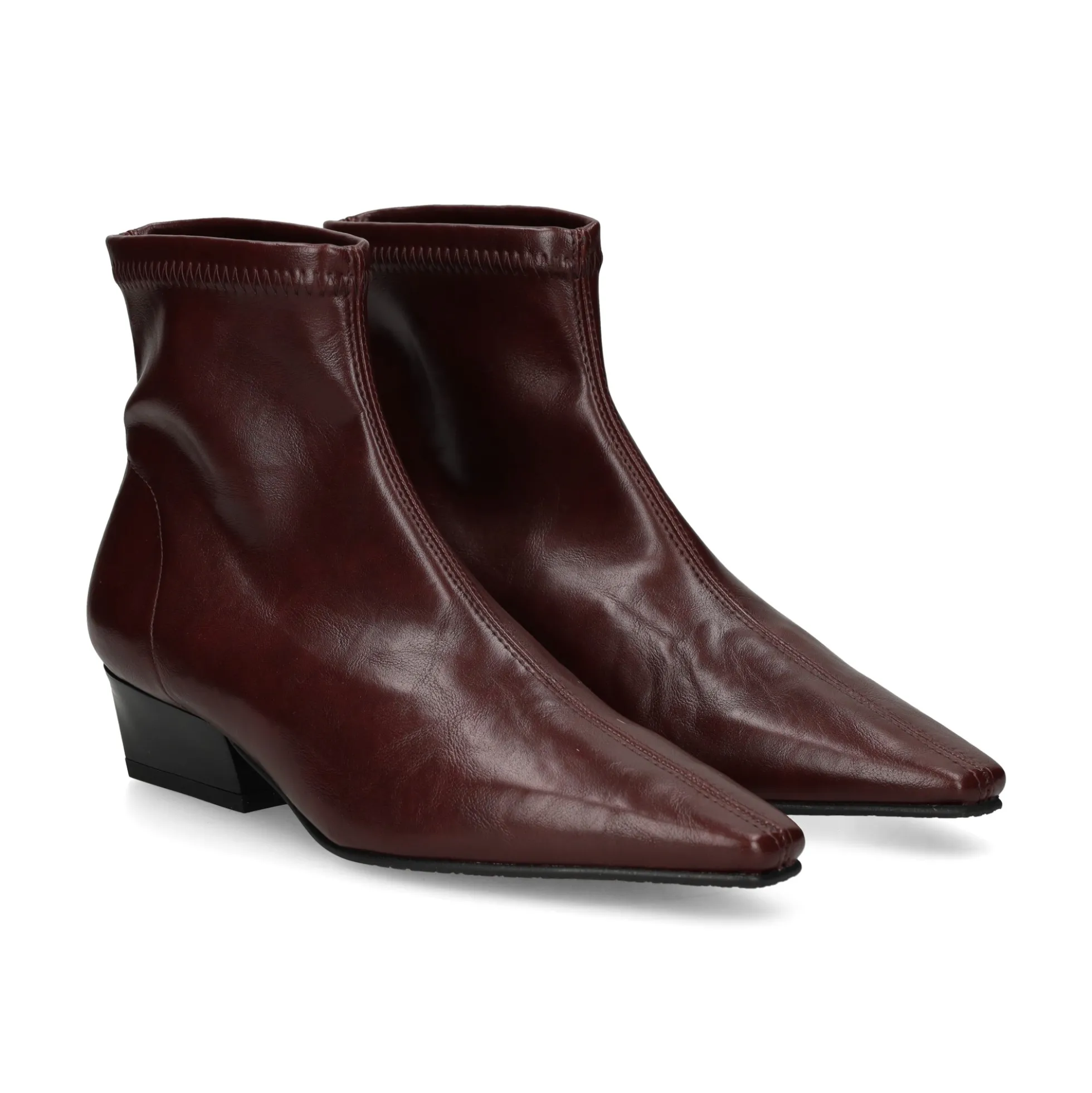 MISS ELASTIC Botines con tacón de Mujer 078055 BURDEOS
