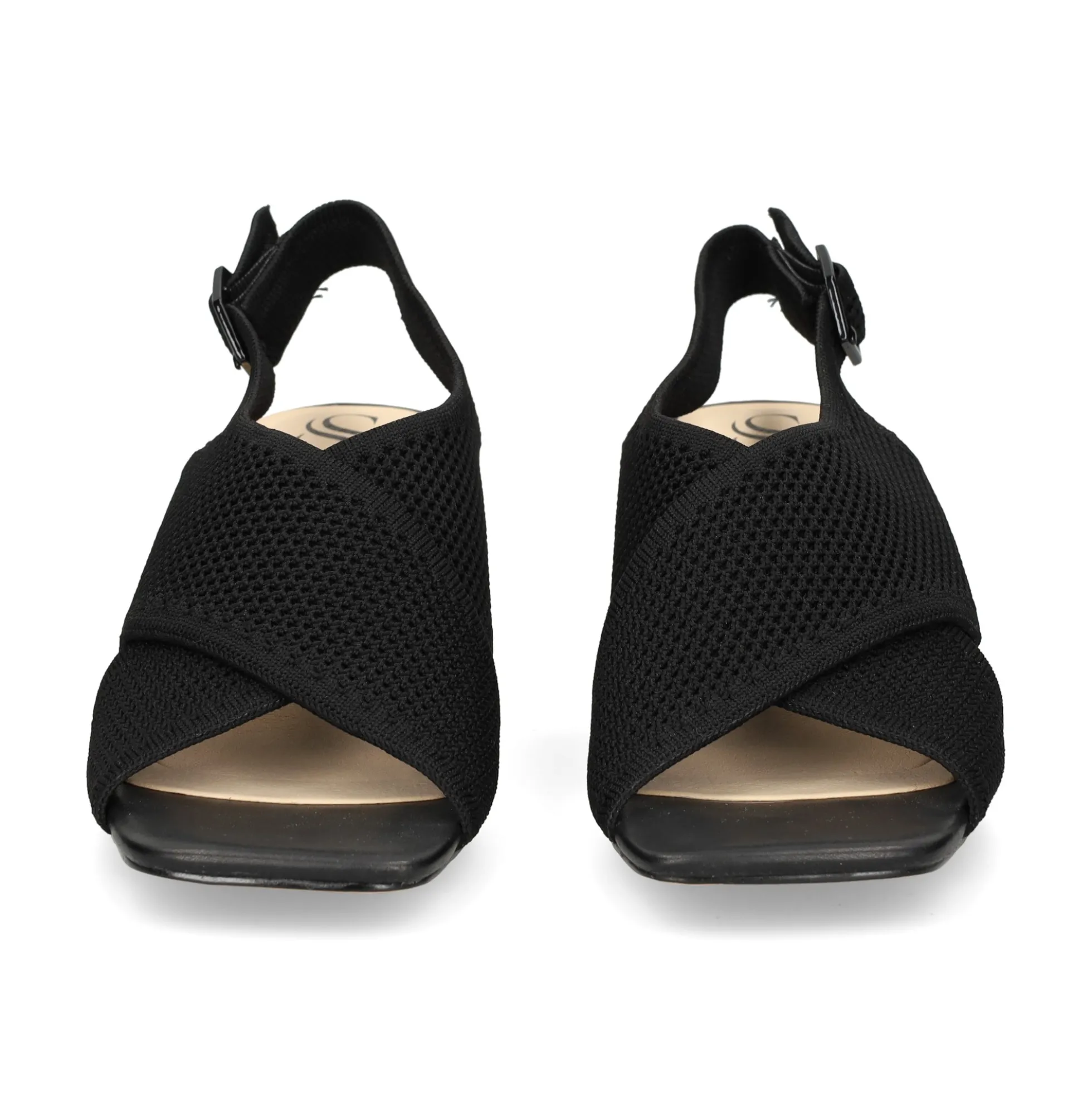 MISS ELASTIC Sandalias con tacón de Mujer 73040 05 NEGRO