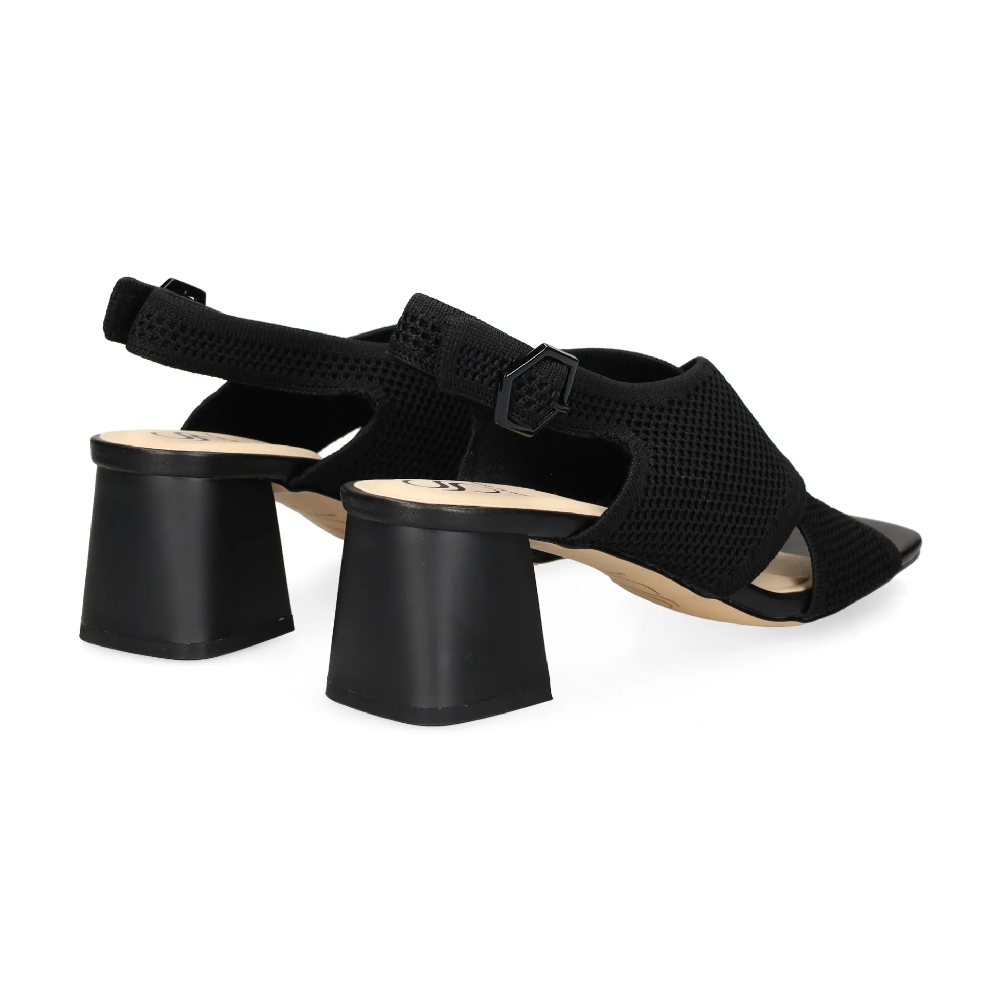 MISS ELASTIC Sandalias con tacón de Mujer 73040 05 NEGRO