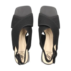 MISS ELASTIC Sandalias con tacón de Mujer 73040 05 NEGRO