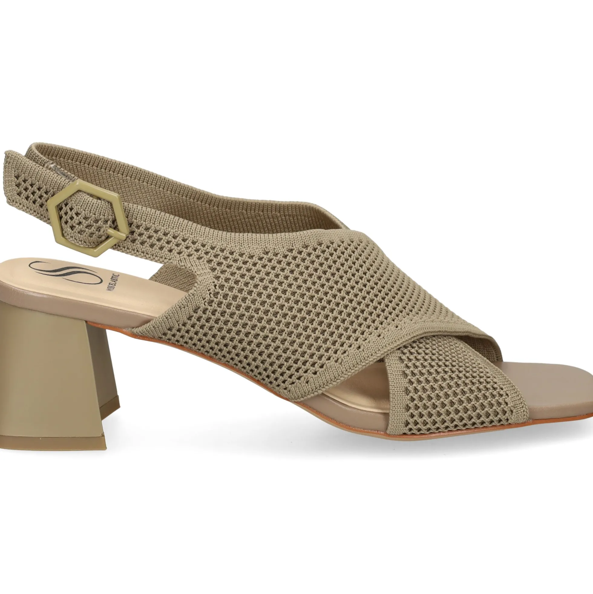 MISS ELASTIC Sandalias con tacón de Mujer 73040 28 TAUPE