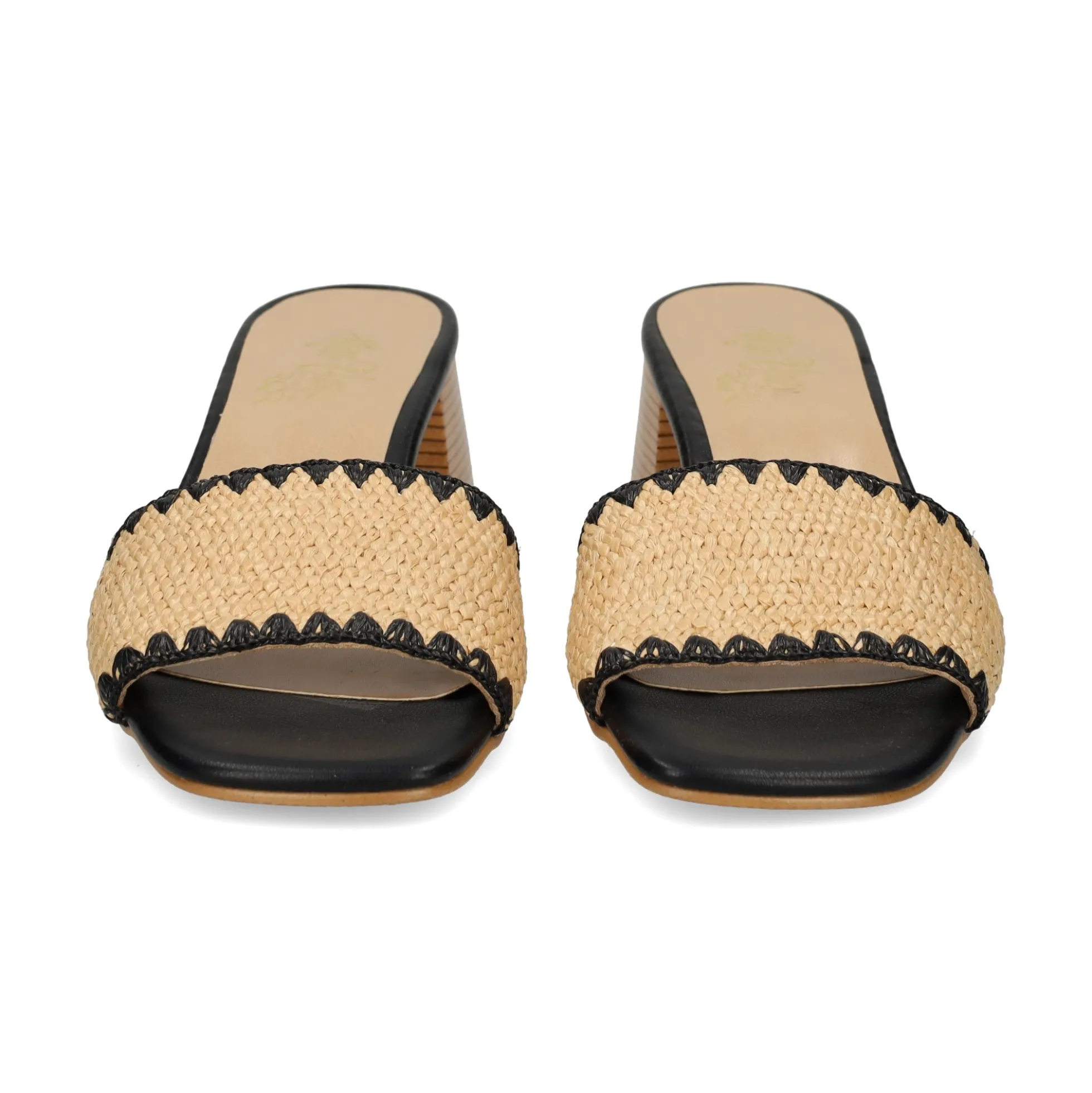 MISS ELASTIC Sandalias con tacón de Mujer 70091 72 CAMEL/NEGRO