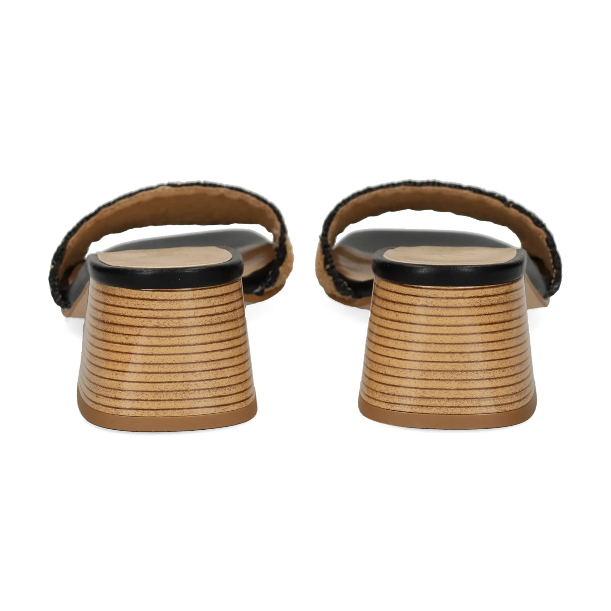 MISS ELASTIC Sandalias con tacón de Mujer 70091 72 CAMEL/NEGRO