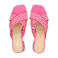 MISS ELASTIC Sandalias con tacón de Mujer 70072 88 FUCSIA