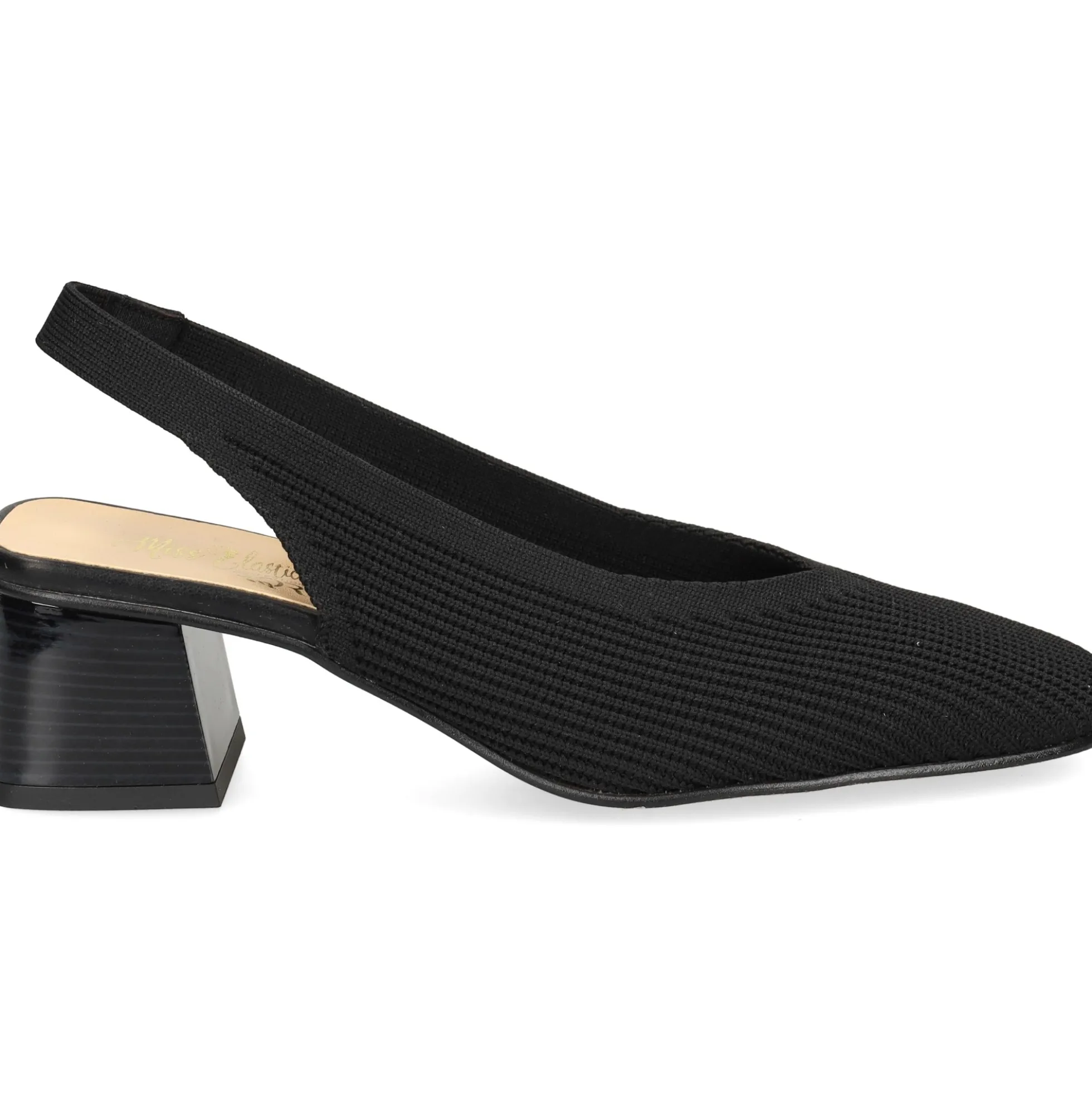 MISS ELASTIC Zapatos de tacón bajo 77007 05 NEGRO