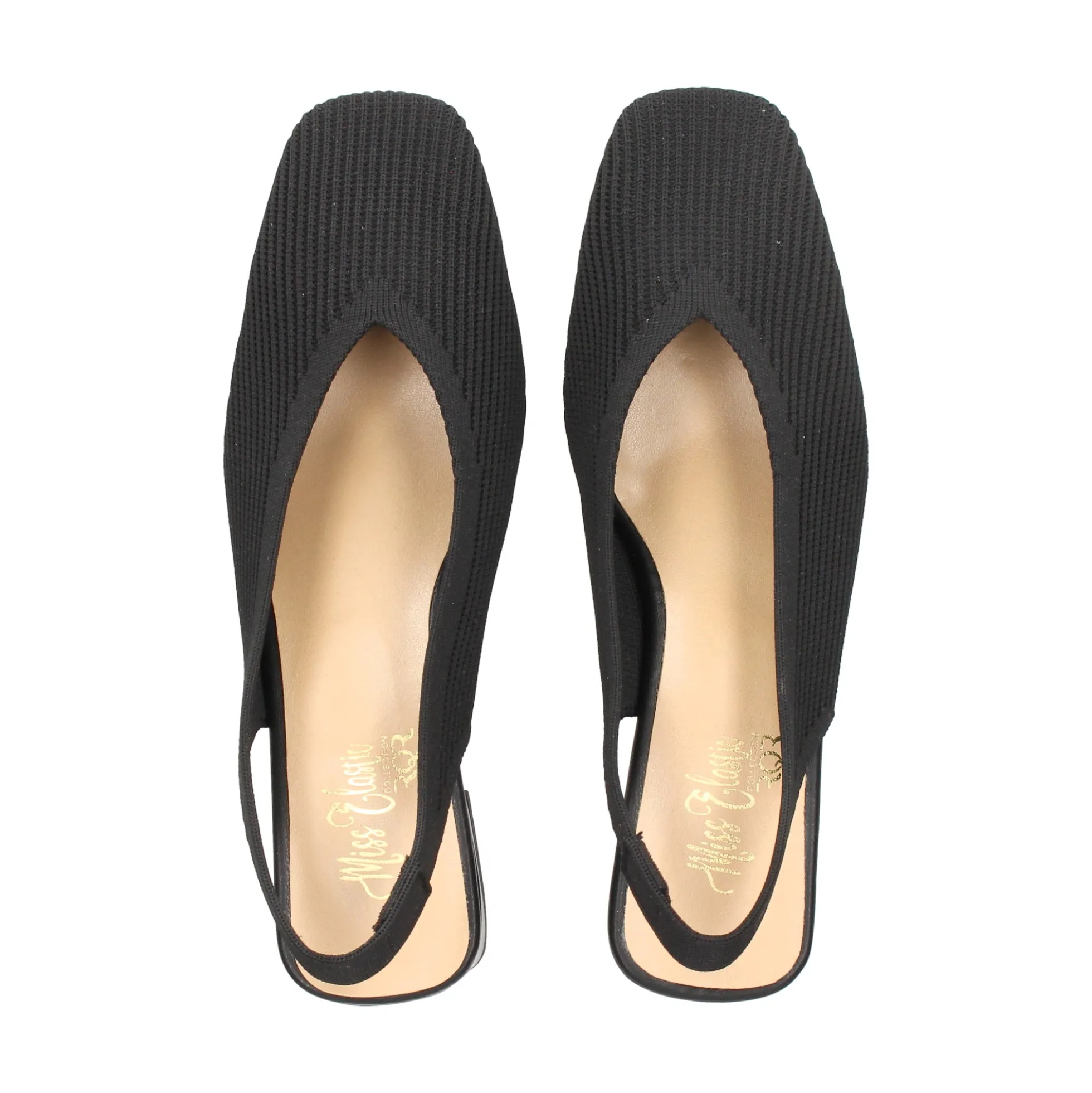 MISS ELASTIC Zapatos de tacón bajo 77007 05 NEGRO