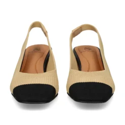 MISS ELASTIC Zapatos de tacón medio de Mujer 76563 72 CAMEL/NEGRO