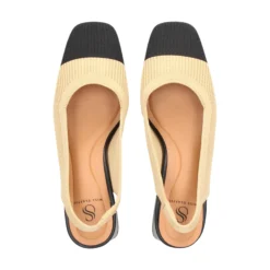 MISS ELASTIC Zapatos de tacón medio de Mujer 76563 72 CAMEL/NEGRO