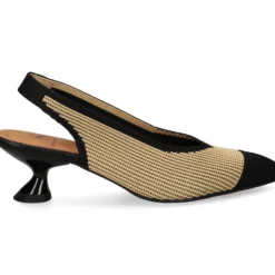 MISS ELASTIC Zapatos de tacón medio de Mujer 76535 72 CAMEL/NEGRO
