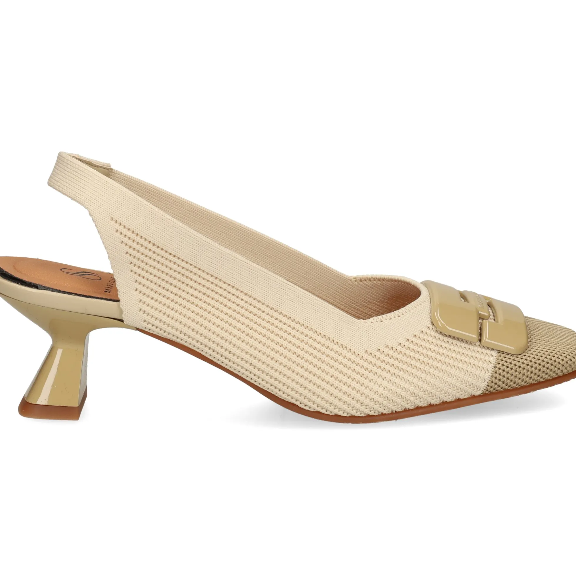 MISS ELASTIC Zapatos de tacón medio de Mujer 76404 3V CREMA/AVENA