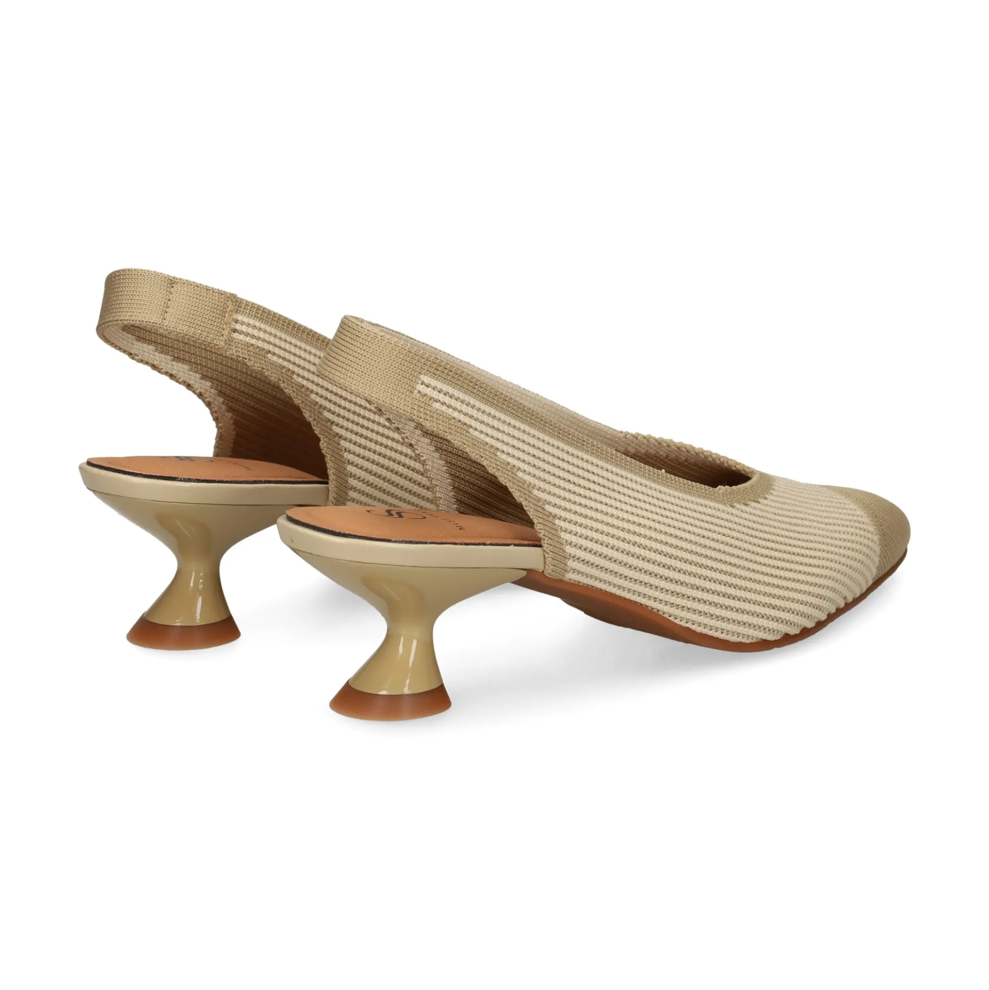 MISS ELASTIC Zapatos de tacón medio de Mujer 76535 3V CREMA/AVENA