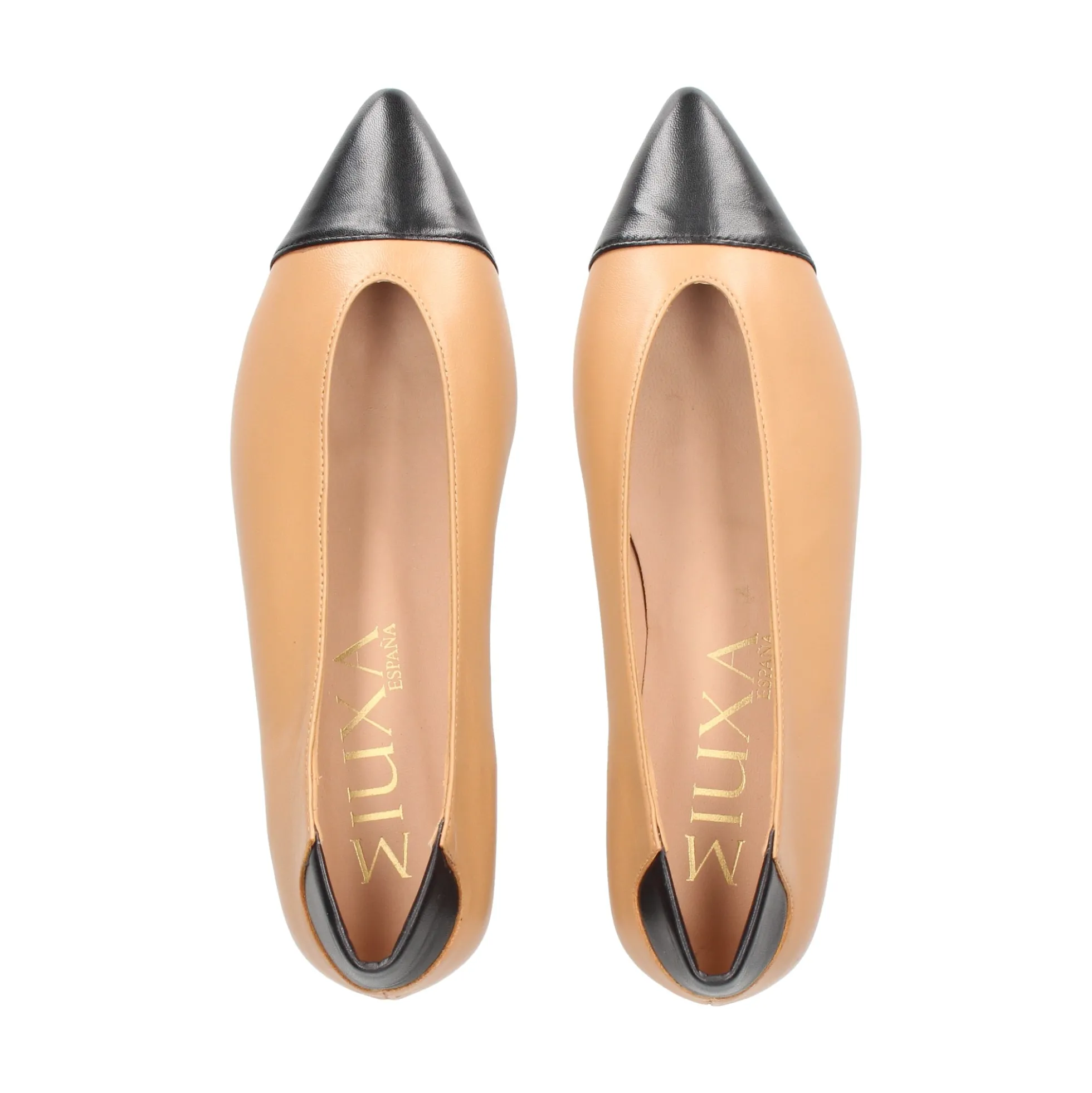 MIUXA Bailarinas de Mujer PILVI NEGRO/ALMENDRA