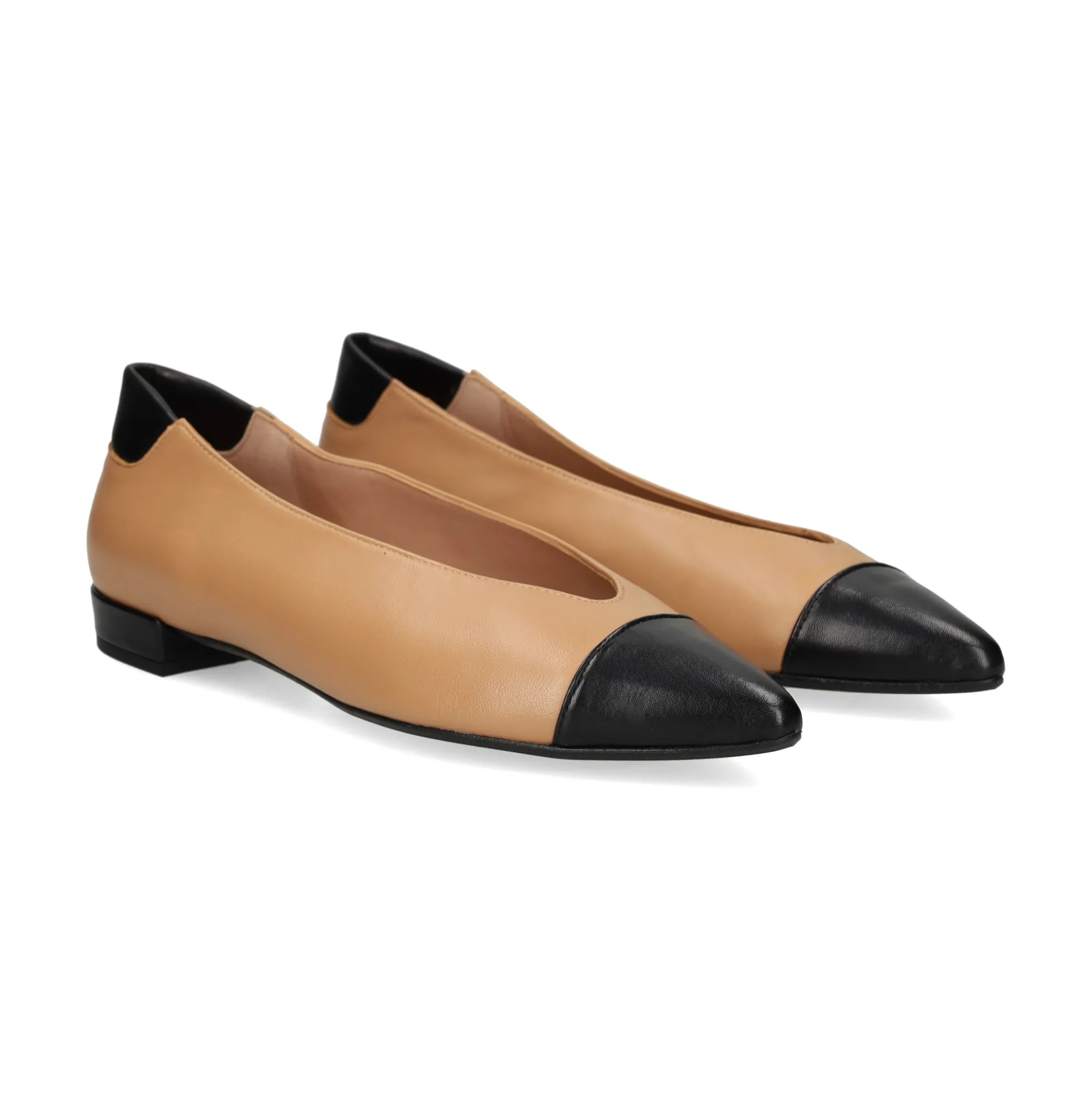MIUXA Bailarinas de Mujer ZILVI NEGRO/ALMENDRA