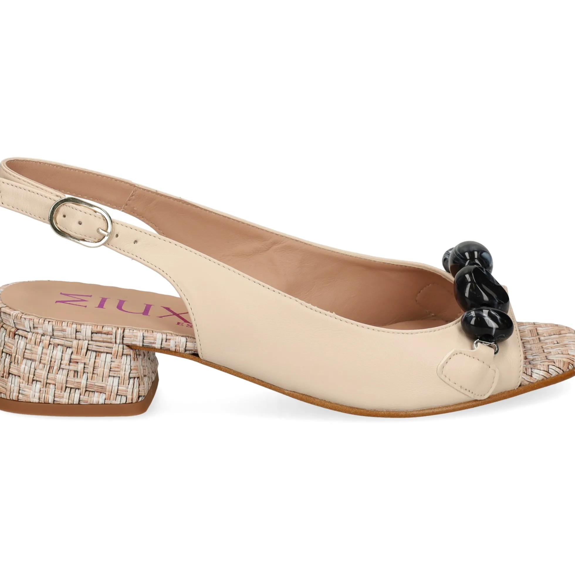 MIUXA Sandalias con tacón de Mujer VEROCA LAPONIA/BEIGE