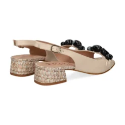 MIUXA Sandalias con tacón de Mujer VEROCA LAPONIA/BEIGE