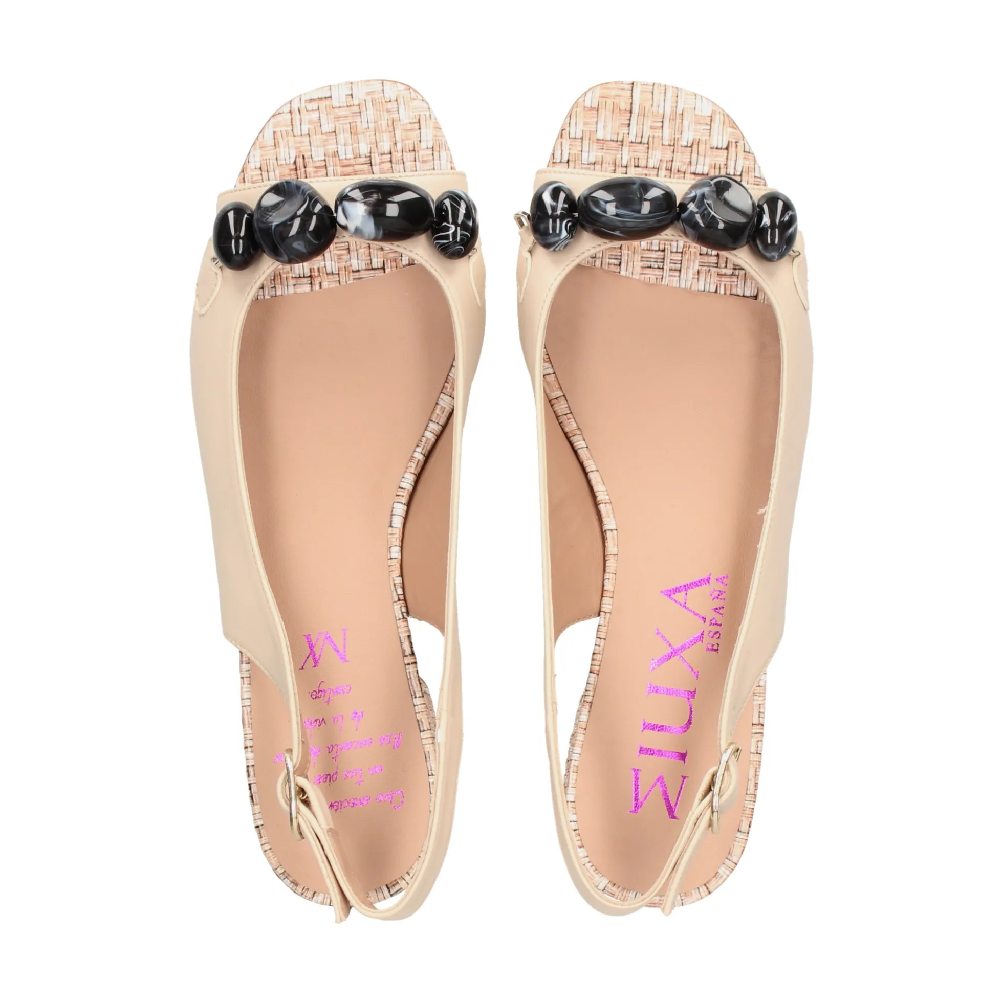 MIUXA Sandalias con tacón de Mujer VEROCA LAPONIA/BEIGE