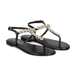 MIUXA Sandalias planas de Mujer XAVI NEGRO
