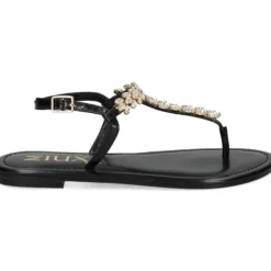 MIUXA Sandalias planas de Mujer XAVI NEGRO