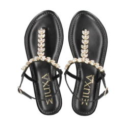 MIUXA Sandalias planas de Mujer XAVI NEGRO